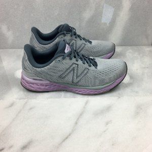 New Balance Women's Athletic Running Fresh Foam Grey Purple Shoes Size 12